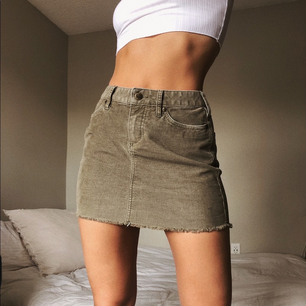 Carve designs corduroy mini skirt